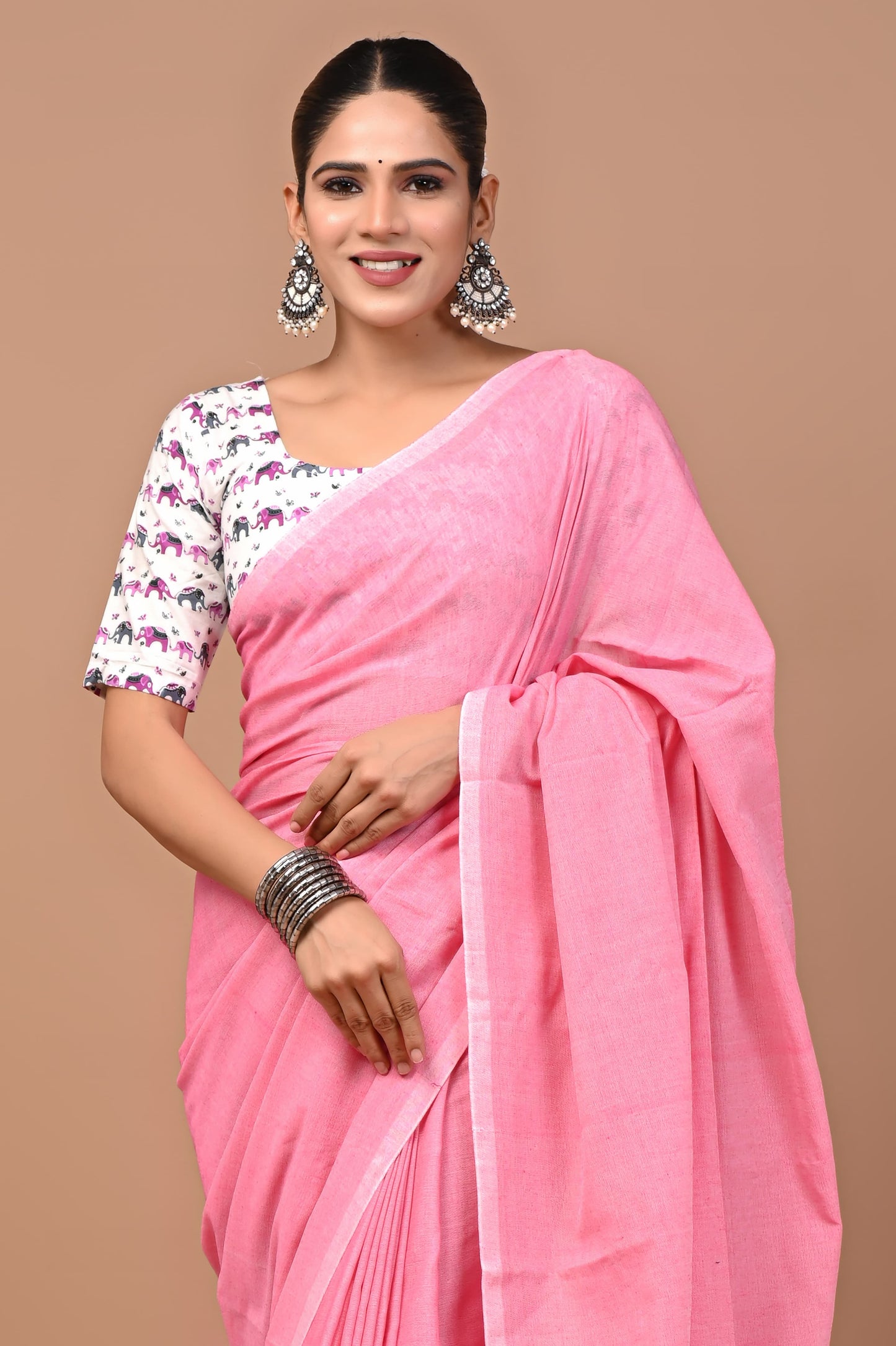 Premium Khadi Cotton Saree Extra Blouse Piece (BAKCS03)