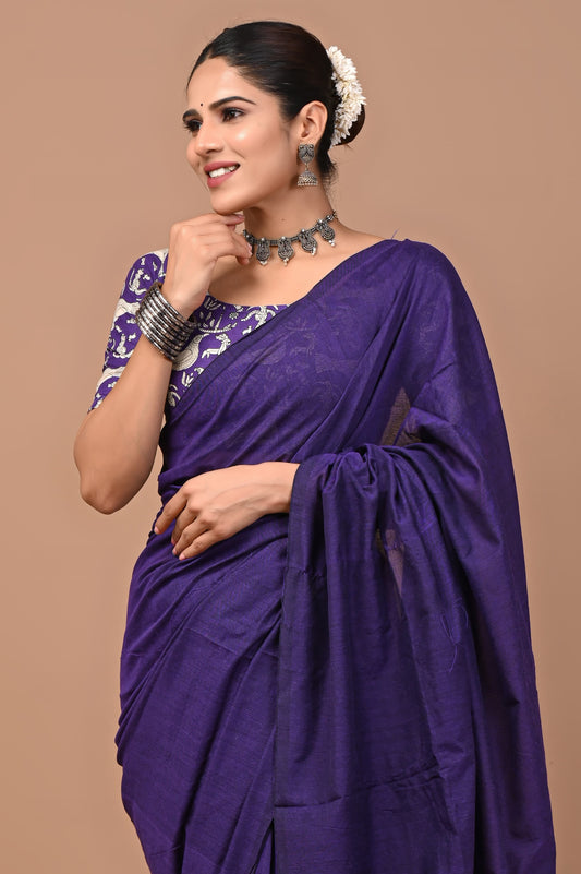 Premium Khadi Cotton Saree Extra Blouse Piece (BAKCS10)