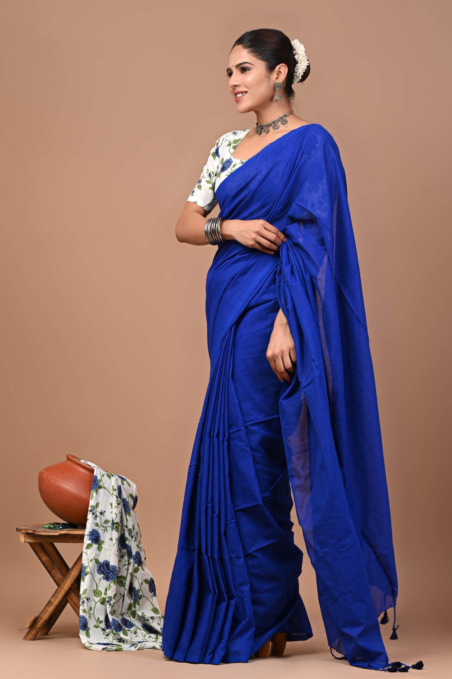 Premium Khadi Cotton Saree Extra Blouse Piece (BAKCS15)