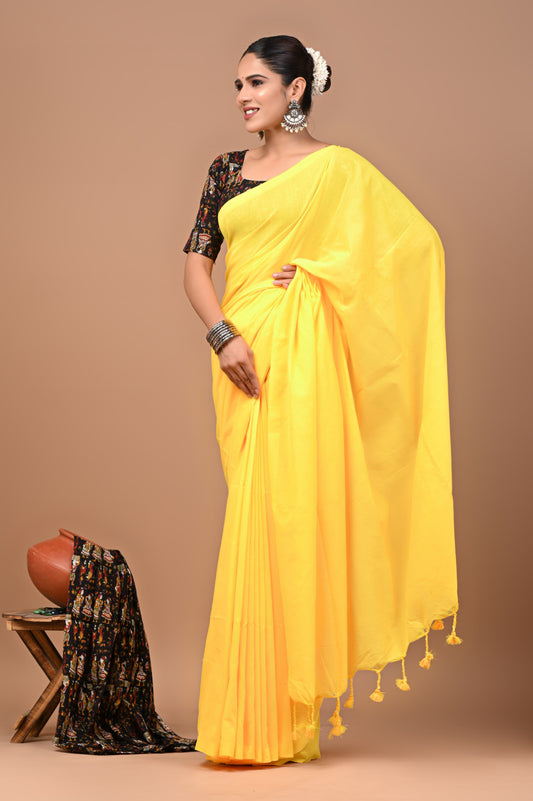 Premium Khadi Cotton Saree Extra Blouse Piece (BAKCS13)