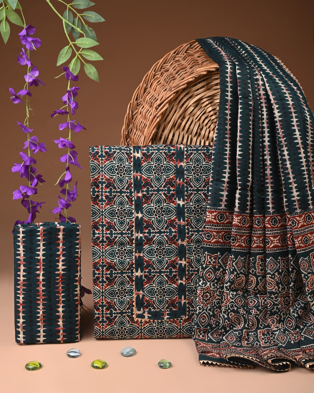 Premium Cotton Suit Set with Gota Patti Work (BACOTGH48)