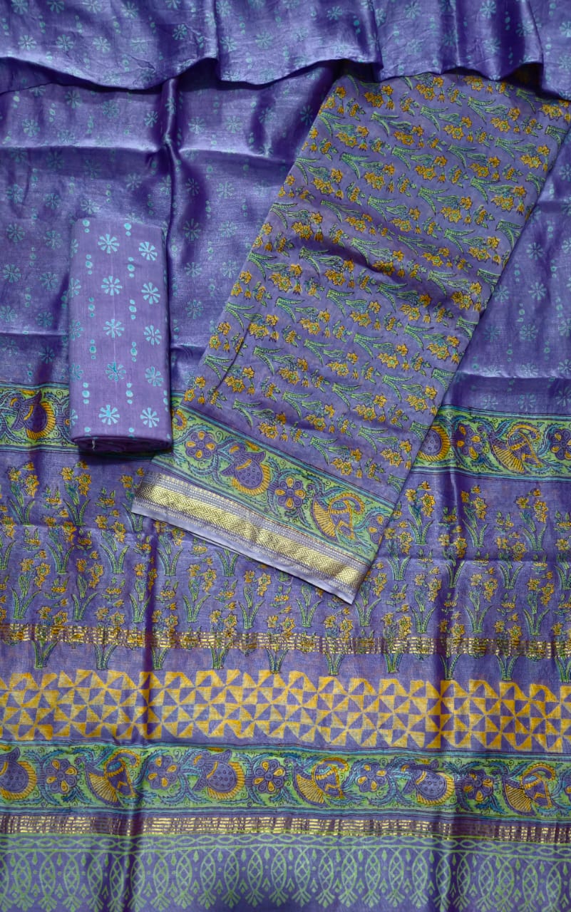Exclusive Maheshwari silk suit Set