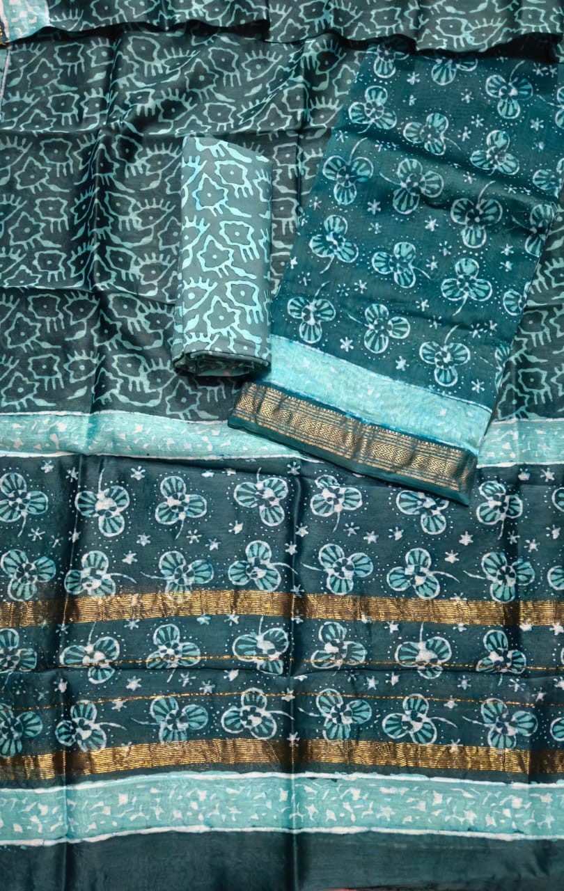 Exclusive Maheshwari silk suit Set