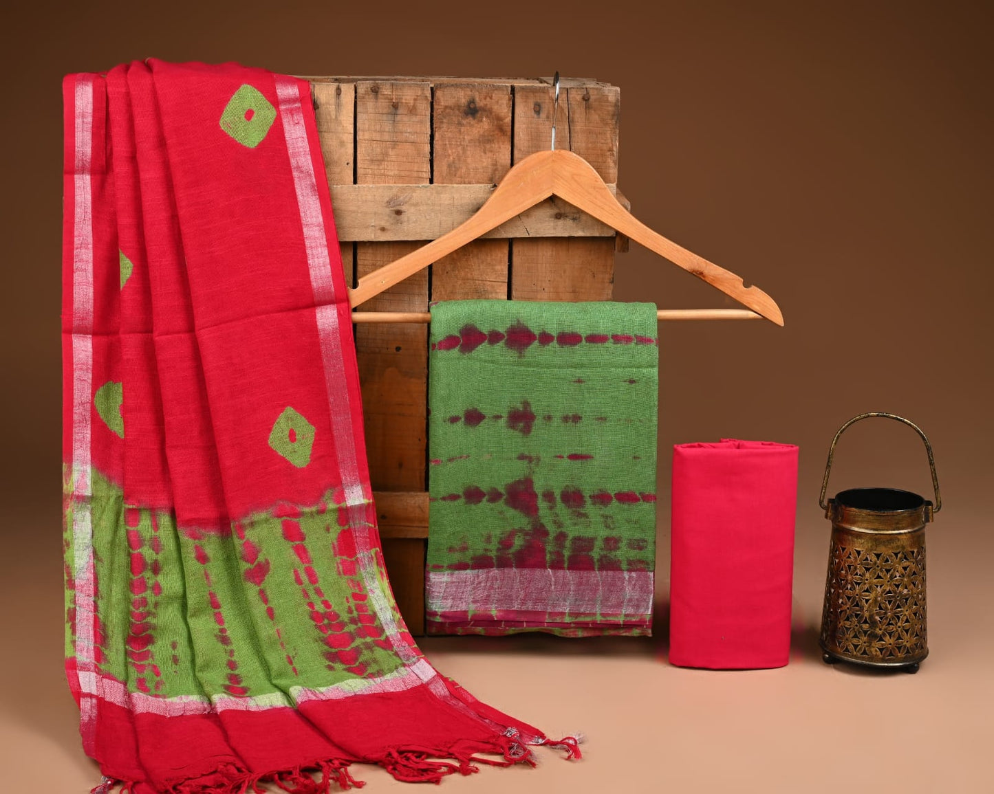 Premium Linen‑Cotton Suit with Zari Border (BACLS22)