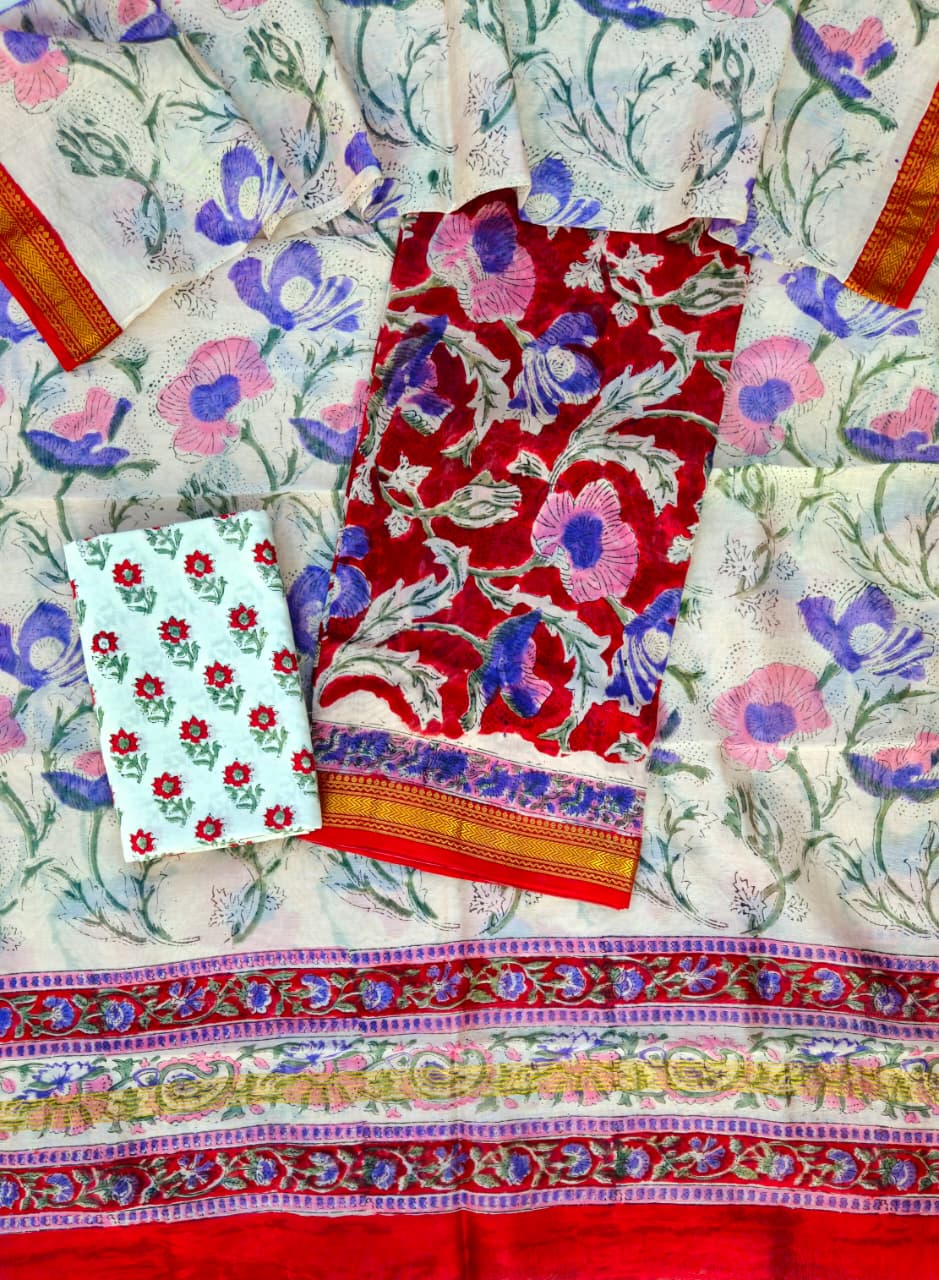 Maheswari silk suit Set