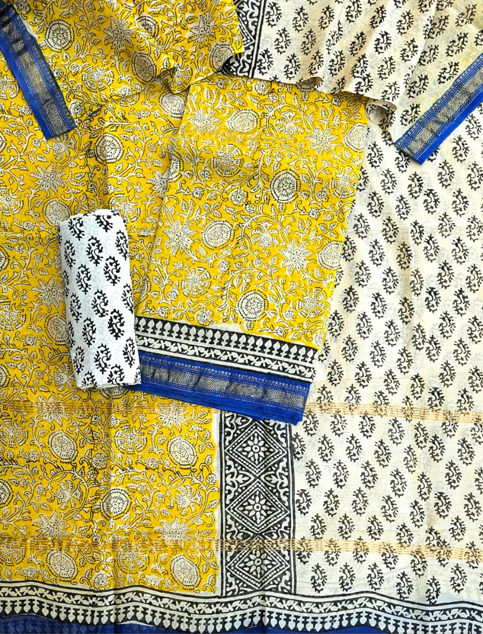 Exclusive Maheshwari silk suit Set