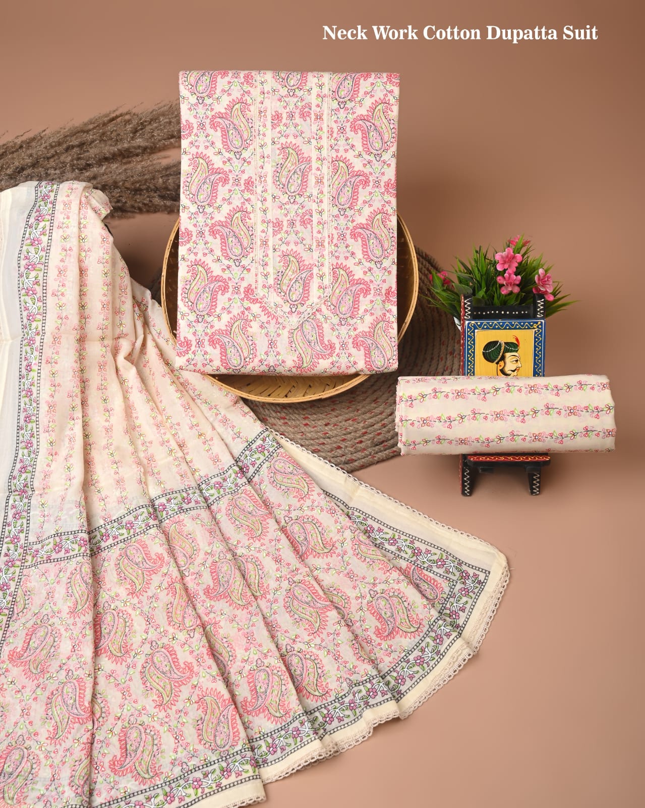 Premium Cotton Suit Set with Gota Patti Work (BACOTGH08)