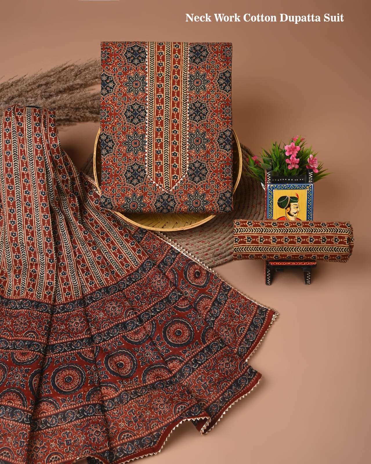 Premium Cotton Suit Set with Gota Patti Work (BACOTGH17)