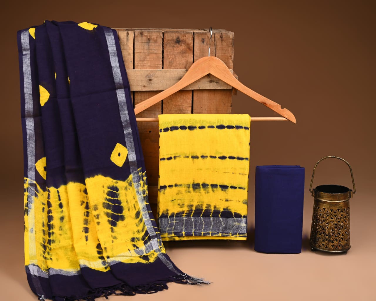 Premium Linen‑Cotton Suit with Zari Border (BACLS23)