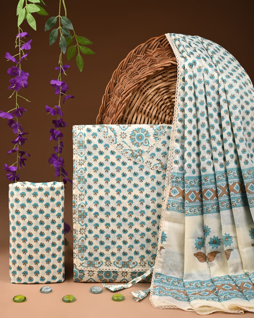 Premium Cotton Suit Set with Gota Patti Work (BACOTGH30)