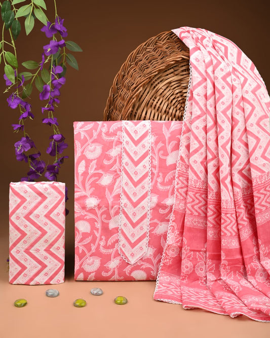 Premium Cotton Suit Set with Gota Patti Work (BACOTGH36)