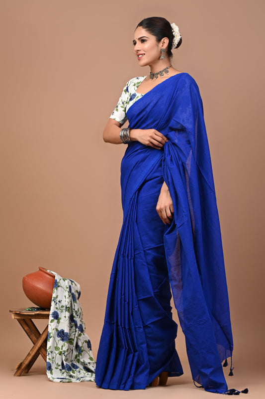 Premium Khadi Cotton Saree Extra Blouse Piece (BAKCS15)