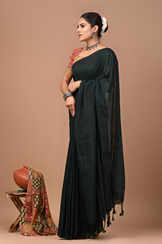 Premium Khadi Cotton Saree Extra Blouse Piece (BAKCS07)