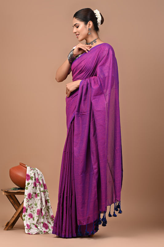 Premium Khadi Cotton Saree Extra Blouse Piece (BAKCS04)