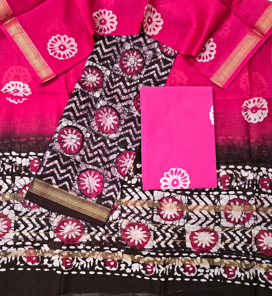 Exclusive Maheshwari silk suit Set