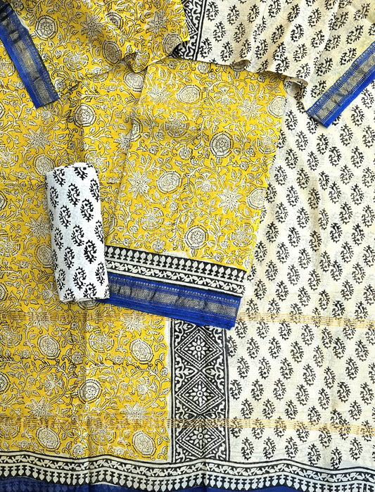 Exclusive Maheshwari silk suit Set