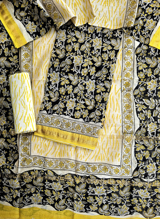 Exclusive Maheshwari silk suit Set