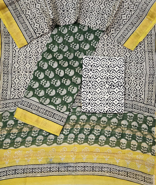 Exclusive Maheshwari silk suit Set