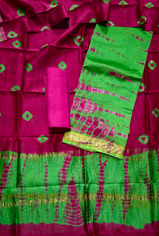 Exclusive Maheshwari silk suit Set