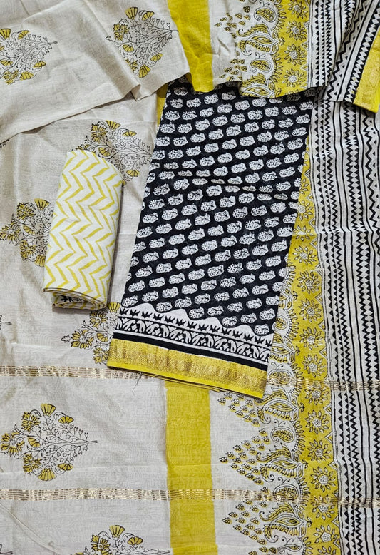 Exclusive Maheshwari silk suit Set