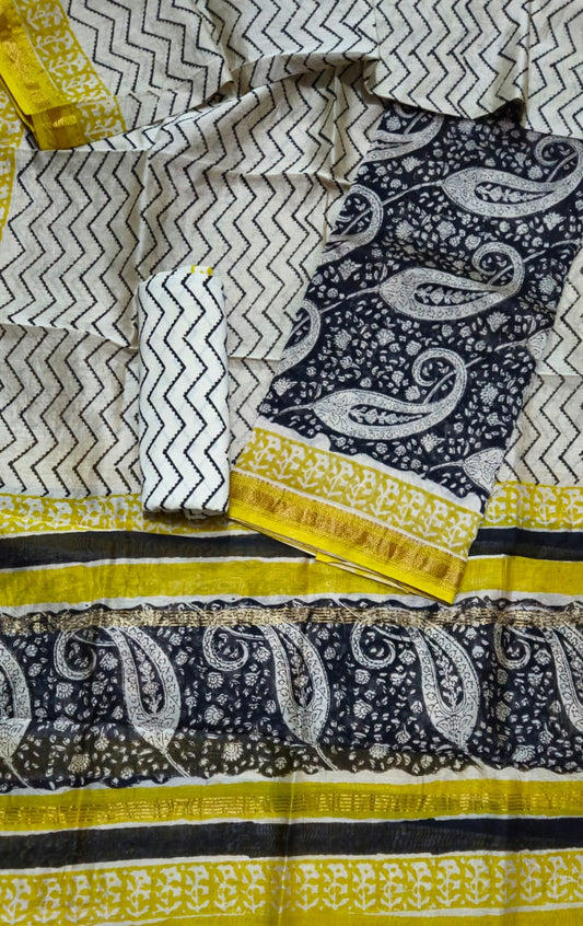 Exclusive Maheshwari silk suit Set