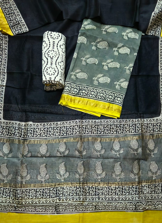 Exclusive Maheshwari silk suit Set