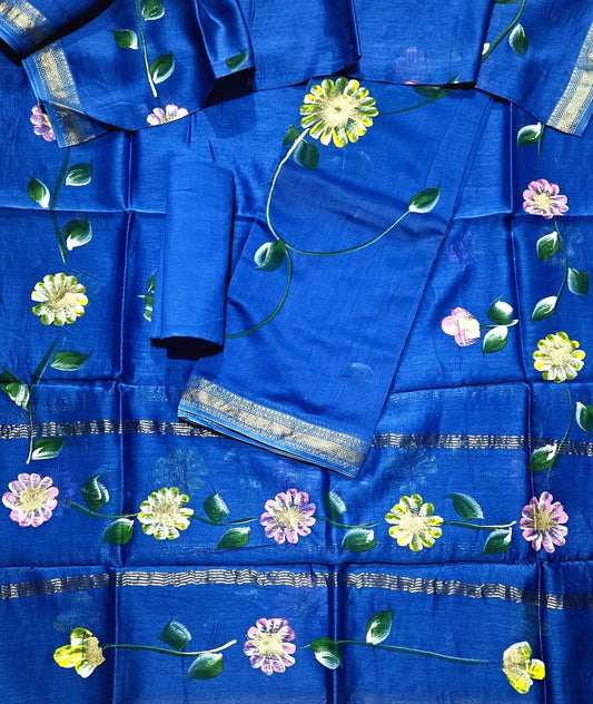 Exclusive Maheshwari silk suit Set