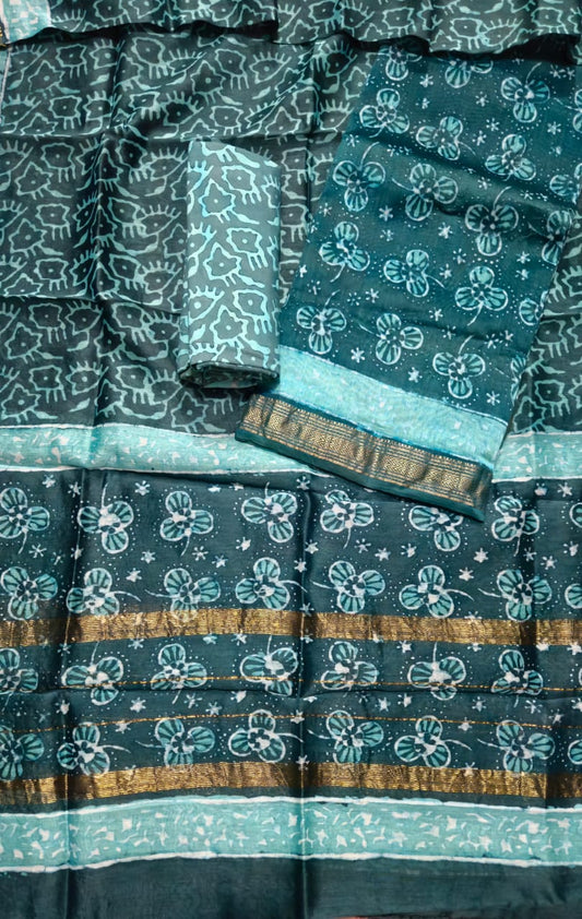 Exclusive Maheshwari silk suit Set