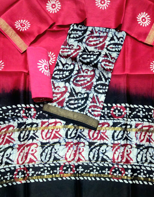 Exclusive Maheshwari silk suit Set