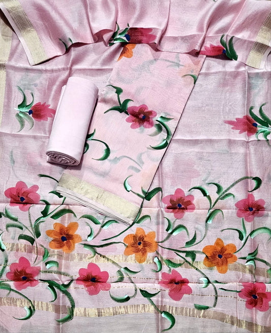 Exclusive Maheshwari silk suit Set