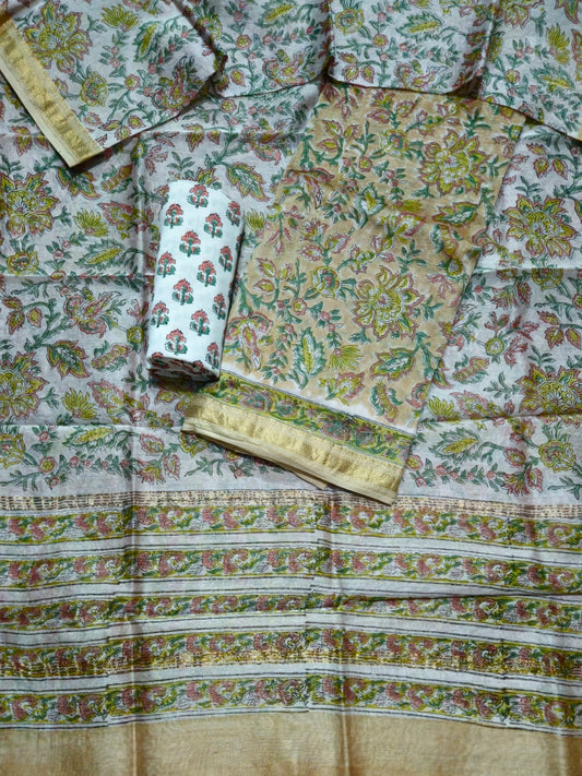 Exclusive Maheshwari silk suit Set