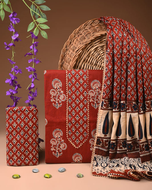 Premium Cotton Suit Set with Gota Patti Work (BACOTGH04)