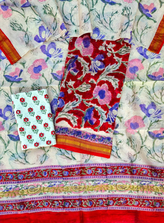 Maheswari silk suit Set