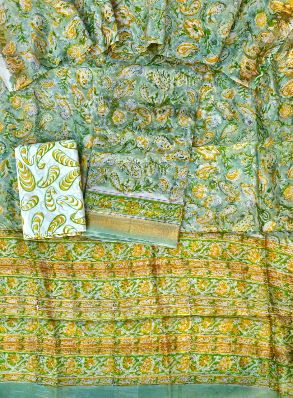 Exclusive Maheshwari silk suit Set