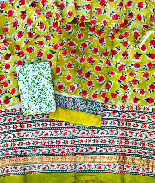Exclusive Maheshwari silk suit Set