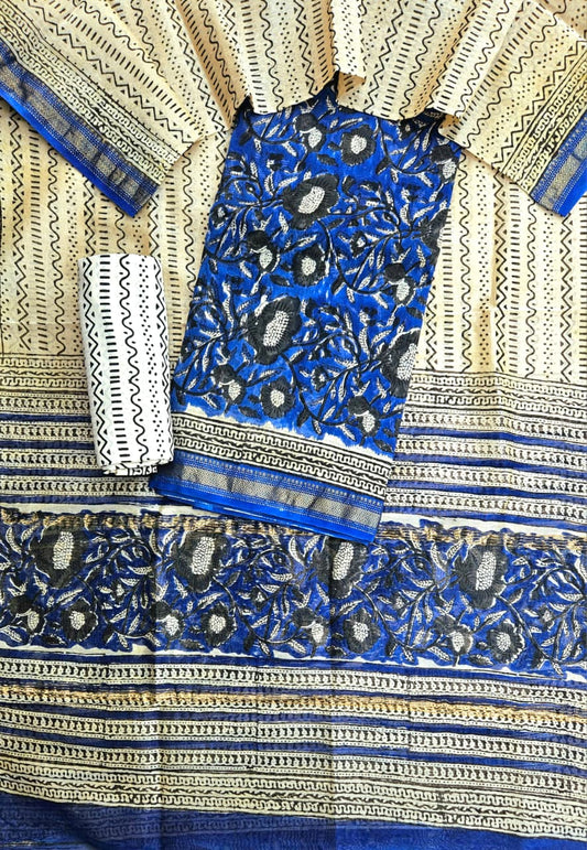 Exclusive Maheshwari silk suit Set