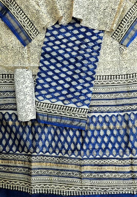 Exclusive Maheshwari silk suit Set