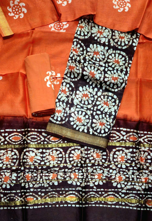 Exclusive Maheshwari silk suit Set