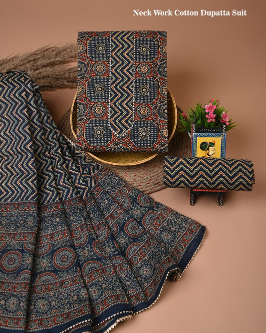 Premium Cotton Suit Set with Gota Patti Work (BACOTGH03)