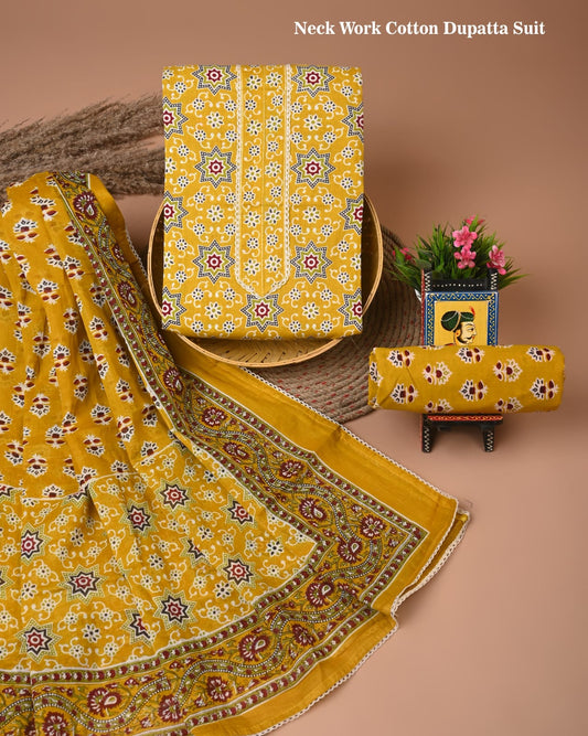 Premium Cotton Suit Set with Gota Patti Work (BACOTGH09)