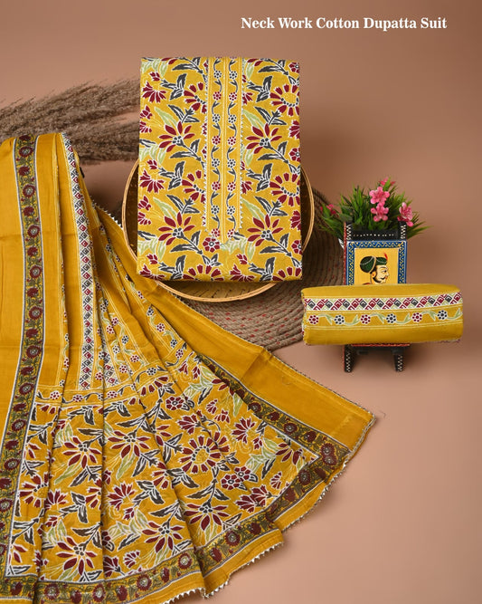 Premium Cotton Suit Set with Gota Patti Work (BACOTGH12)