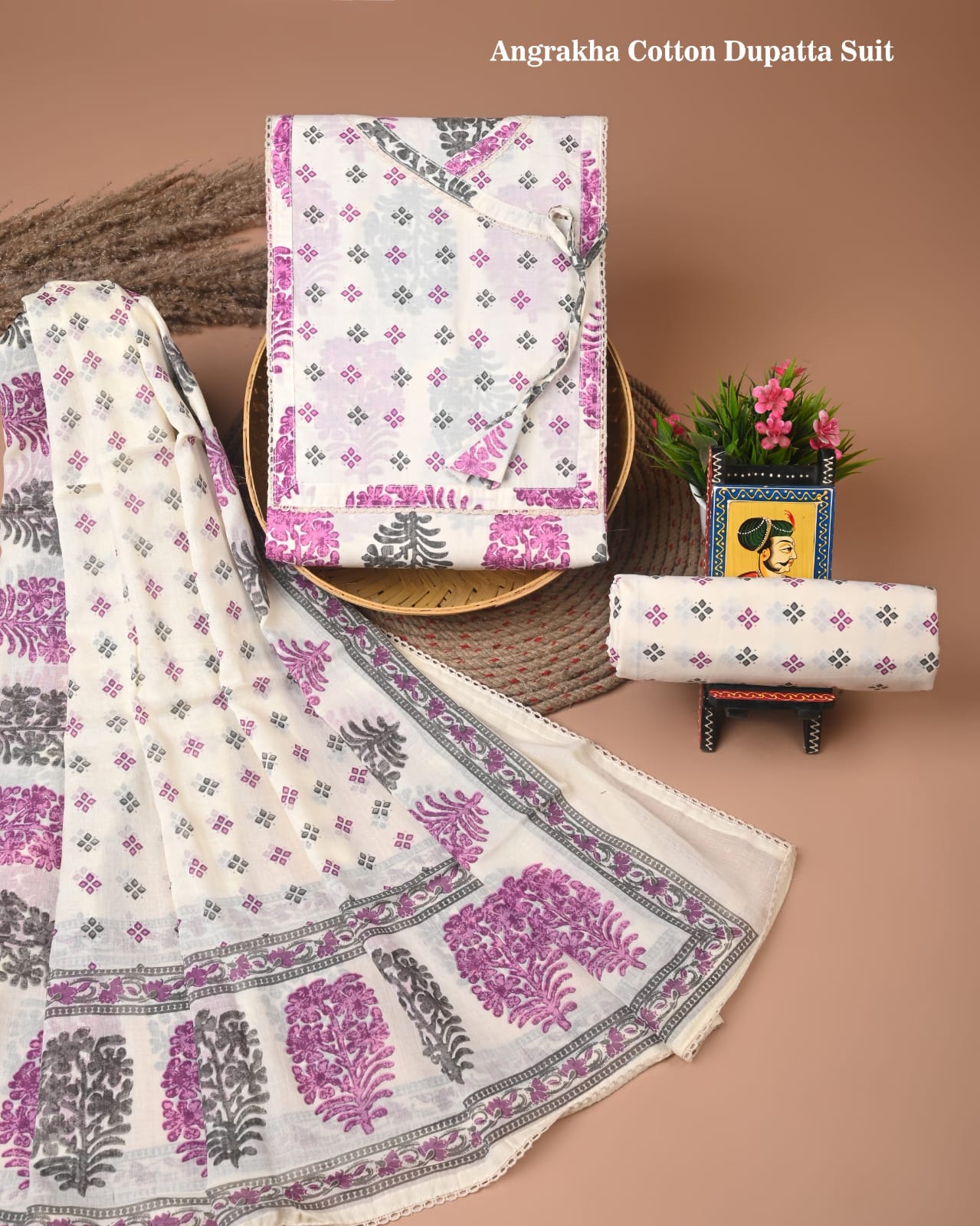 Premium Cotton Suit Set with Gota Patti Work (BACOTGH20)