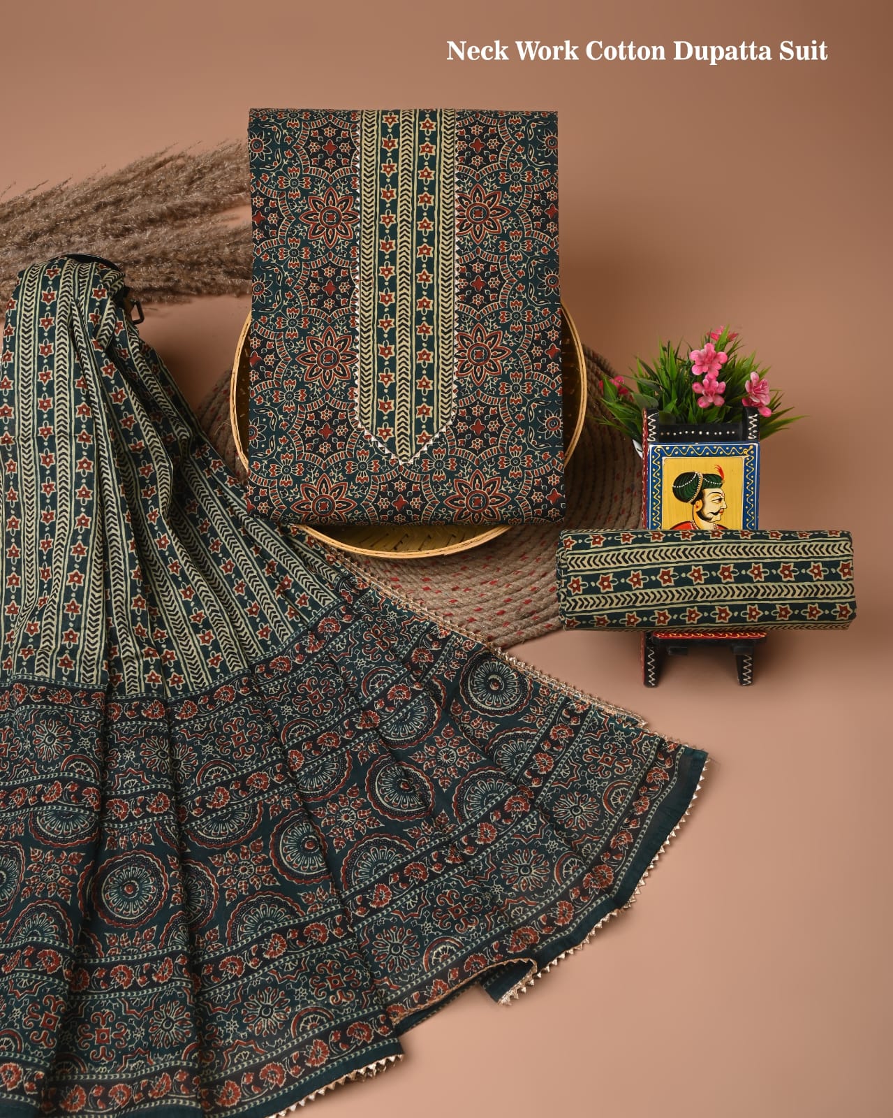 Premium Cotton Suit Set with Gota Patti Work (BACOTGH25)