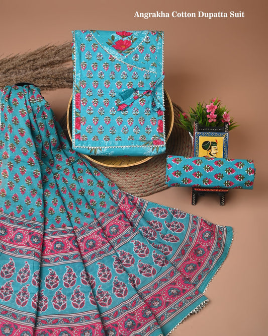 Premium Cotton Suit Set with Gota Patti Work (BACOTGH28)