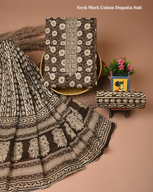Premium Cotton Suit Set with Gota Patti Work (BACOTGH31)