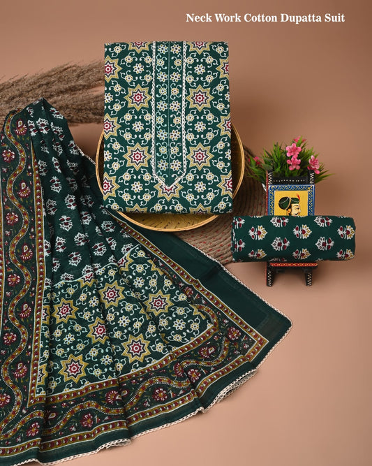 Premium Cotton Suit Set with Gota Patti Work (BACOTGH33)