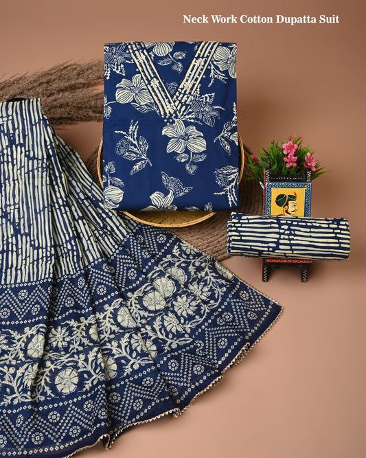 Premium Cotton Suit Set with Gota Patti Work (BACOTGH37)