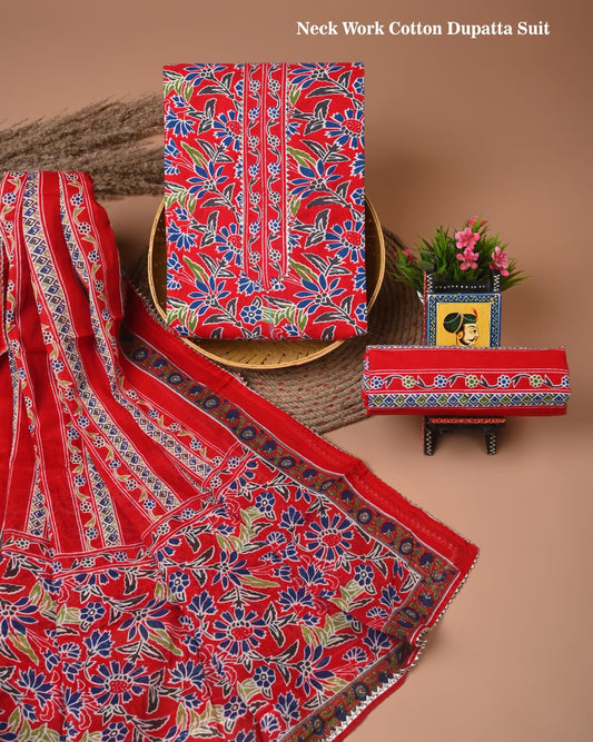 Premium Cotton Suit Set with Gota Patti Work (BACOTGH39)