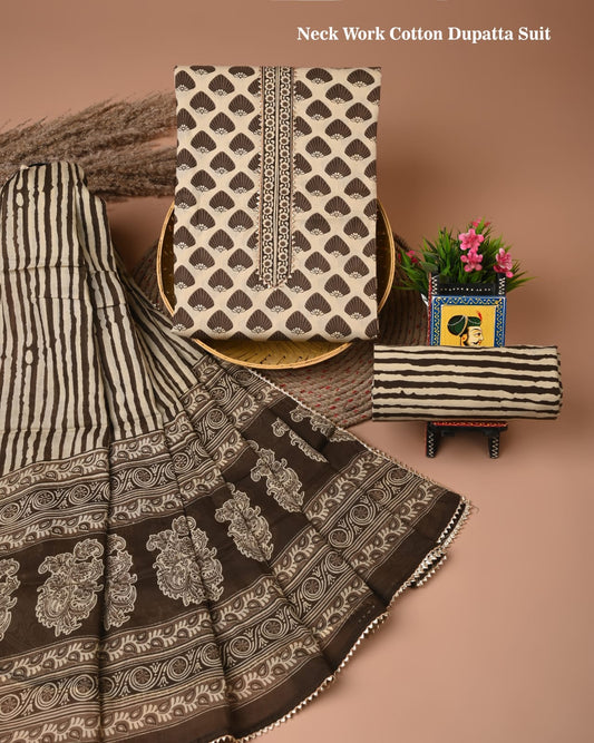 Premium Cotton Suit Set with Gota Patti Work (BACOTGH41)