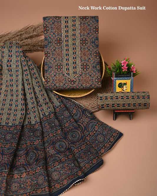 Premium Cotton Suit Set with Gota Patti Work (BACOTGH43)